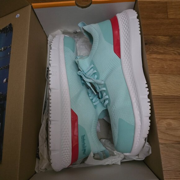 Timberland PRO Women's Serta Slip-On Light Blue Sneakers W Composite Safety Toe - Picture 11 of 11